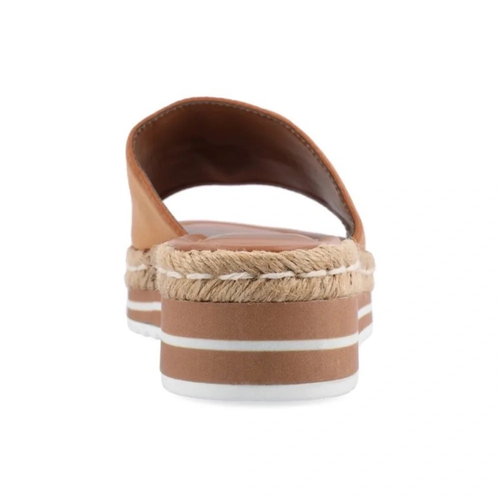 ⭐️ NWT Journee Collection Rosey Wedge Heel Platform Espadrille Sandals in Tan